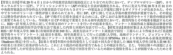 柔道整復学科における初年次のキャリア教育（第4報）